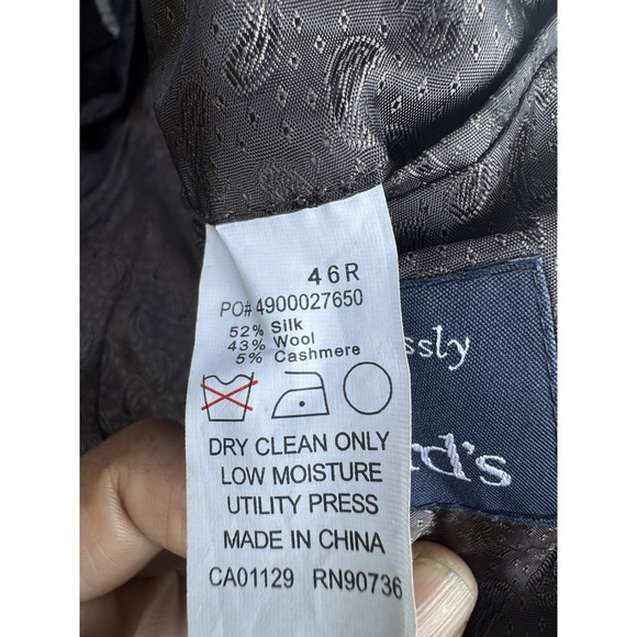 Ralph Ralph Lauren Men's 46R Blazer Jacket Sports Coat Silk Cashmere Wool Blend - Picture 4 of 5